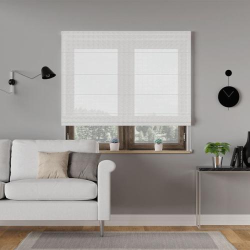 Lino, roleta rzymska półprzezroczysta, szerokość 80 cm x wysokość 160cm, 001 biały, 036148 6.jpeg