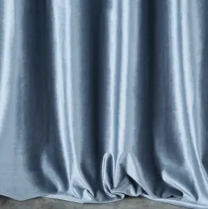 Zasłona WELUROWA Połysk Niebieski pod wymiar 