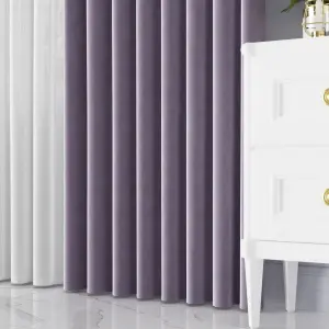 Zasłona WELUROWA Premium pod wymiar wrzosowy Velvet