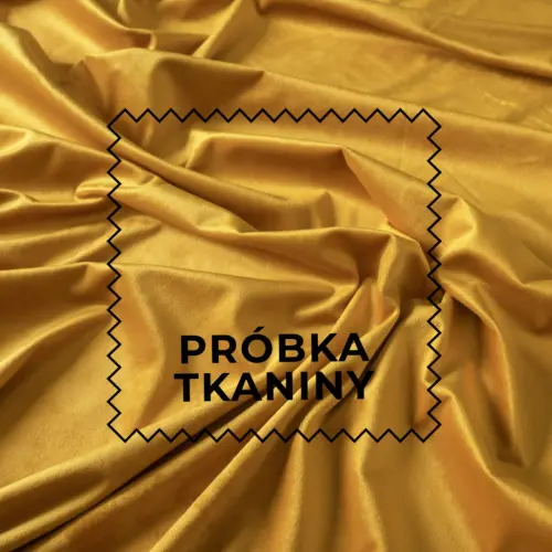 Próbka tkaniny Velvet kolor musztarda