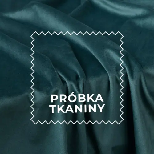 Próbka tkaniny Velvet kolor SZMARAGD/C.TURKUS