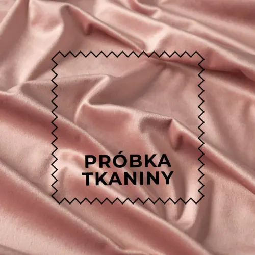 Próbka tkaniny Velvet kolor Różowy pudrowy
