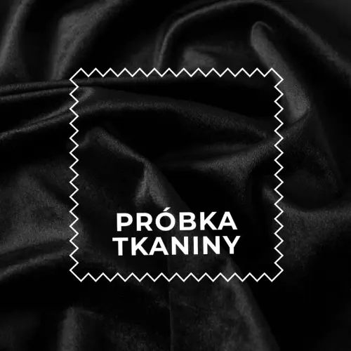 Próbka tkaniny Velvet kolor czarny