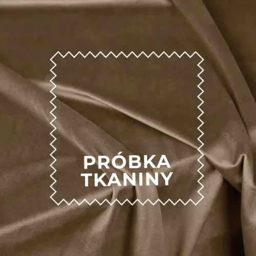 Próbka tkaniny Velvet kolor brązowy
