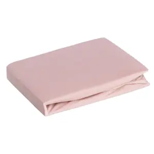 PRZEŚCIERADŁO Z GUMKĄ JERSEY D91 JASNORÓŻOWY 240X220+30CM 
