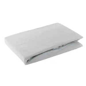 PRZEŚCIERADŁO Z GUMKĄ JERSEY D91 180 X 200 X 30 CM JASNOSZARY