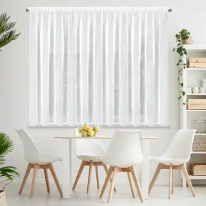 Firana gotowa LUCY na taśmie 300 X 160 CM woal Biały