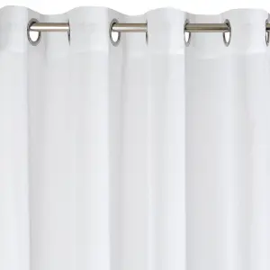 Firana gotowa ESIM 140 x 250 CM Etamina biała Przelotki