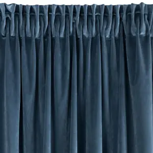 Zasłona Welur Velvet VILLA Granatowa 140x270 cm na Taśmie