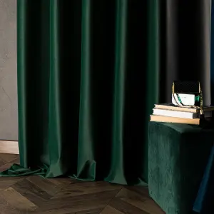 Zasłona WELUROWA Premium MATT pod wymiar Zieleń Butelkowa Velvet