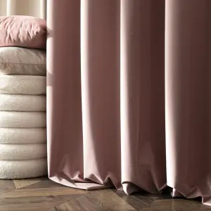 Zasłona WELUROWA Premium MATT pod wymiar Jasny różowy