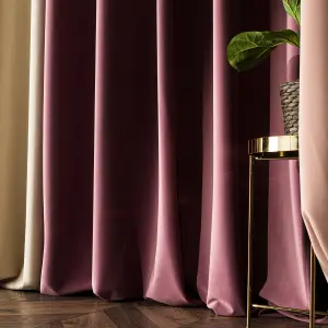 Zasłona WELUROWA Premium MATT pod wymiar Wrzosowy Velvet