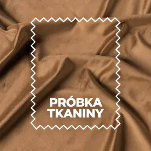Próbka tkaniny Velvet Premium kolor brązowy 16