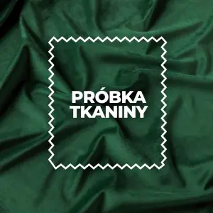 Próbka tkaniny Velvet Premium kolor zieleń butelkowa 94