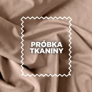 Próbka tkaniny Velvet Premium kolor kawa z mlekiem 09