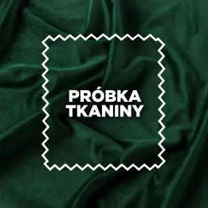 Próbka tkaniny Velvet Premium kolor ciemna zieleń butelkowa 107