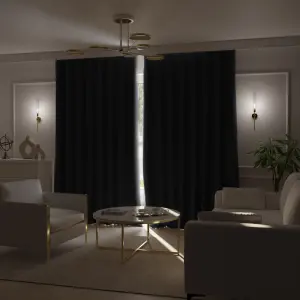 Zasłona Blackout zaciemniająca 100%  pod wymiar s93/6 Czarny