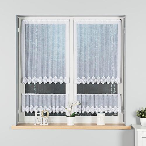 zazdrostka żakardowa prosta 30cm for home net biała 1.jpeg