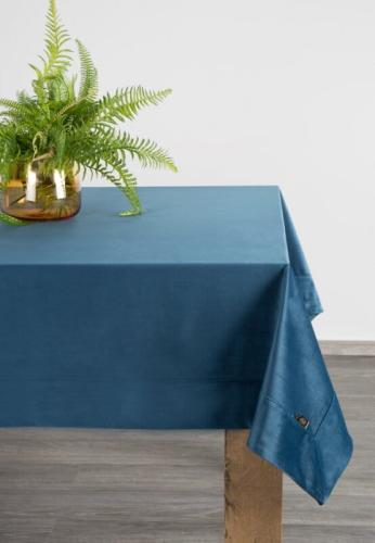 Obrus bieżnik velvet granatowy 145 x 220