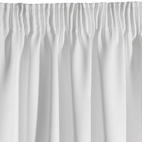 Biała zasłona zaciemniająca blackout 70-85% – elegancka dekoracja okna, skuteczna ochrona przed światłem.