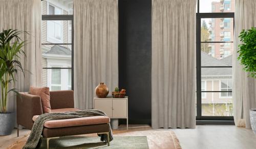 zasłona welurowa velvet beżowa