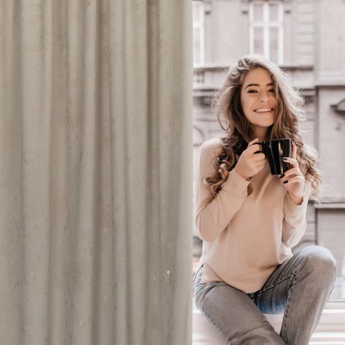 elegancka zasłona do salonu