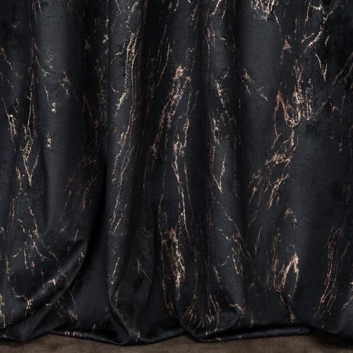 elegancka zasłona glamour ze złotym