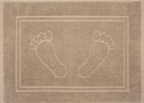 Dywanik łazienkowy STOPKI 50x70 cm – beżowy, elegancki i funkcjonalny