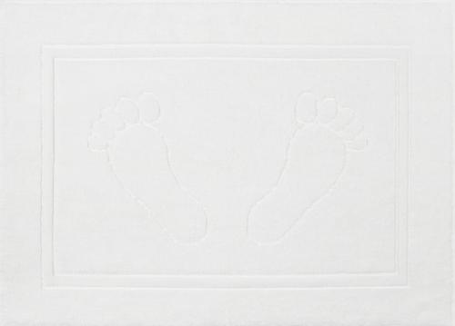 Dywanik łazienkowy hotelowy STOPKI 50x70 cm – klasyczna biel i elegancja