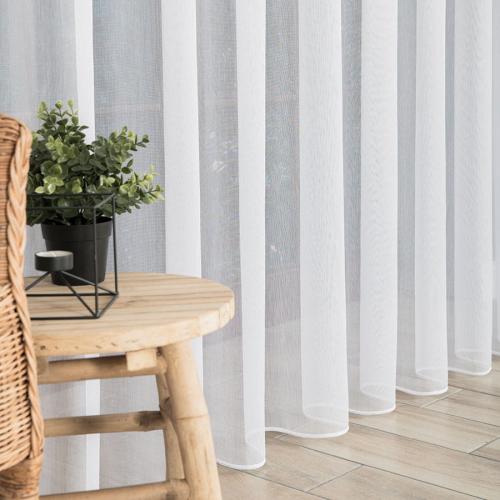 Firana fantazyjna PERU – gotowa dekoracja okienna o długości 340 cm, idealna do wysokich pomieszczeń