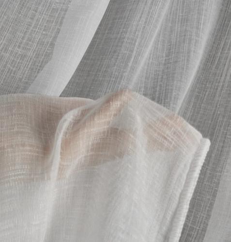 Detale firany Eva Minge – Subtelny, naturalny splot i minimalistyczny design w kolorze OFF WHITE.