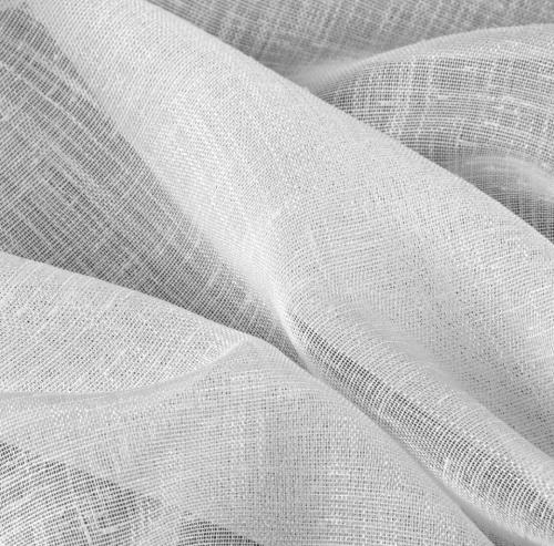 Minimalistyczna firana Prosta Eva Minge – Połączenie naturalnego splotu i eleganckiej bieli, szyta na miarę, for-home.net