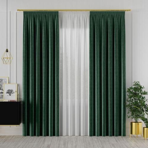 VELVET Tkanina dekoracyjna, wysokość 300cm, kolor 107 ciemny zielony 2.jpeg